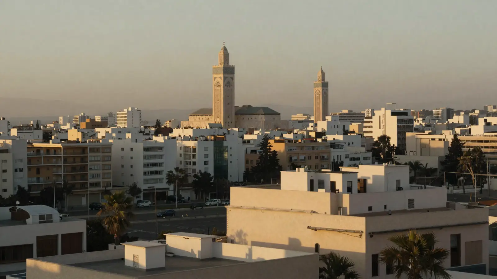 Casablanca au coucher du soleil