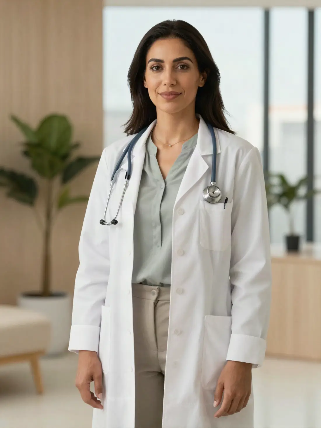 Médecin dans une clinique privée lumineuse à Casablanca